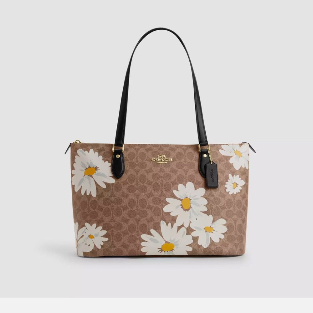 Coach floral gallery tote NWT